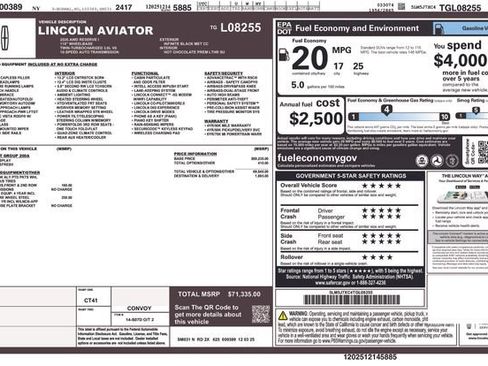 Used 2026 Lincoln Aviator Reserve AWD/4WD image 33