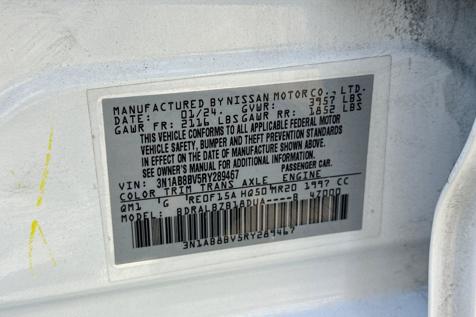 Certified 2024 Nissan Sentra S FWD image 26