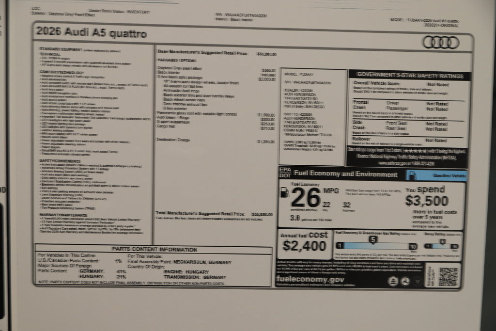 New 2026 Audi A5 Premium AWD/4WD image 32