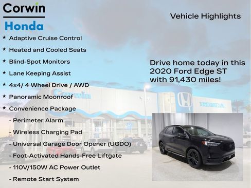 Used 2020 Ford Edge ST w/ Equipment Group 401A image 6