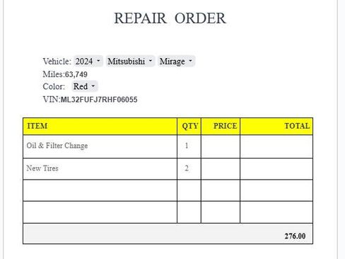 Used 2024 Mitsubishi Mirage G4 LE image 28