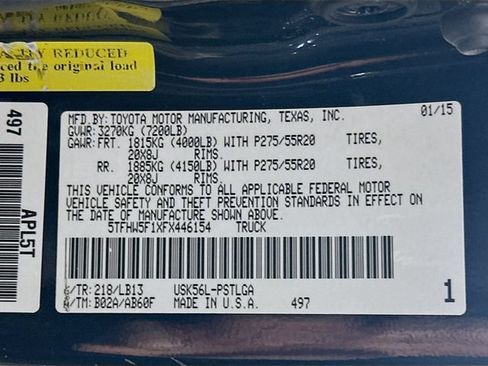 Used 2015 Toyota Tundra Limited AWD/4WD image 29