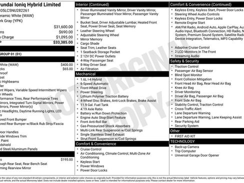 Used 2022 Hyundai Ioniq Limited image 17