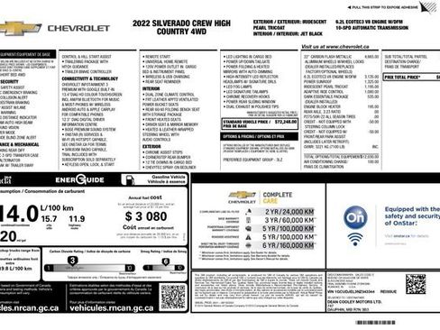 Used 2022 Chevrolet Silverado 1500 High Country image 3