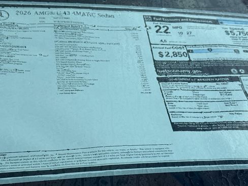New 2026 Mercedes-Benz C 43 AMG 4MATIC Sedan image 30