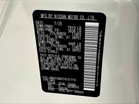 New 2026 Nissan Armada PRO-4X w/ Captain's Chari Seat Package image 14