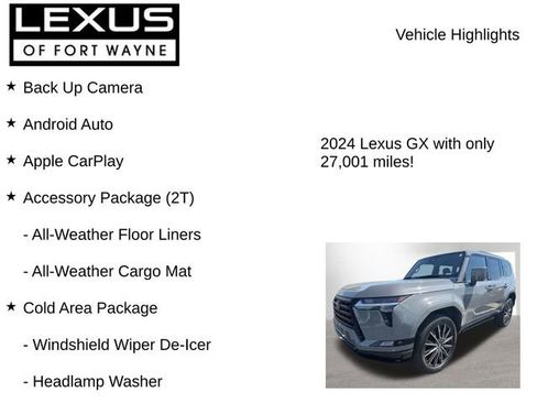 Used 2024 Lexus GX 550 w/ Accessory Package (2T) AWD/4WD image 8