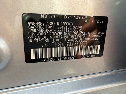 Used 2013 Subaru Impreza WRX Hatchback image 53