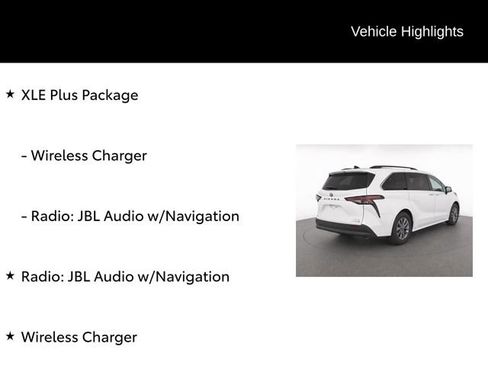 Used 2023 Toyota Sienna XLE w/ XLE Plus Package AWD/4WD image 7