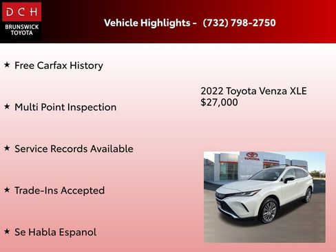Used 2022 Toyota Venza XLE image 4