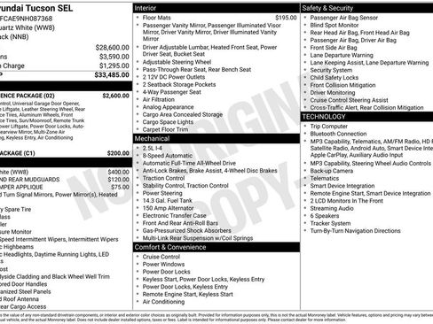 Used 2022 Hyundai Tucson SEL w/ Convenience Package AWD/4WD image 6