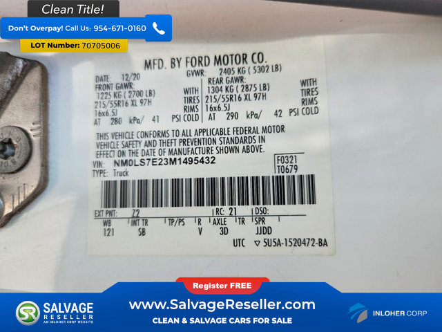 Used 2021 Ford Transit Connect XL FWD image 17