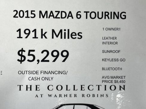 Used 2015 MAZDA MAZDA6 Touring FWD image 2