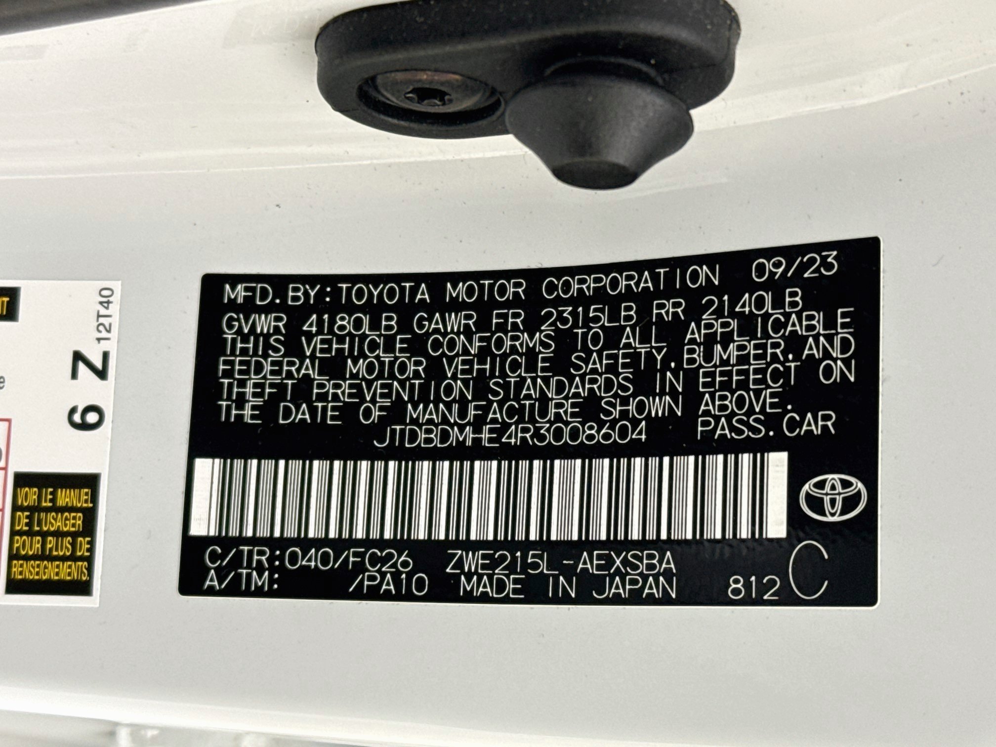 Certified 2024 Toyota Corolla SE AWD/4WD image 32