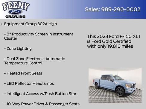 Certified 2023 Ford F150 XLT w/ Equipment Group 302A High AWD/4WD image 13