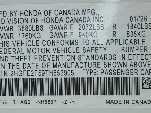 New 2026 Honda Civic Sport image 21