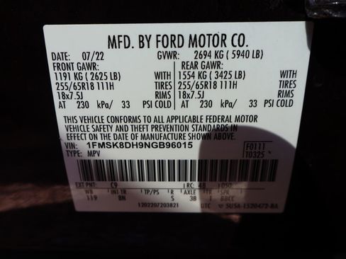 Certified 2022 Ford Explorer XLT AWD/4WD image 41