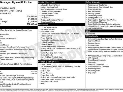 Used 2021 Volkswagen Tiguan SE R-Line FWD image 6
