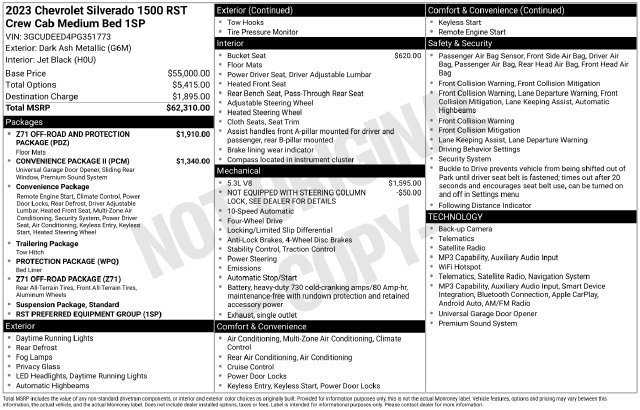 Used 2023 Chevrolet Silverado 1500 RST AWD/4WD image 20