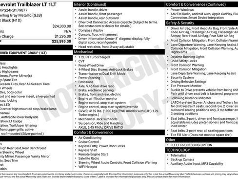 Used 2024 Chevrolet TrailBlazer LT FWD image 22