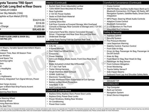 Used 2018 Toyota Tacoma TRD Sport image 10