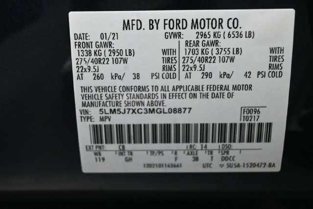 Used 2021 Lincoln Aviator Reserve w/ Equipment Group 202A AWD/4WD image 37