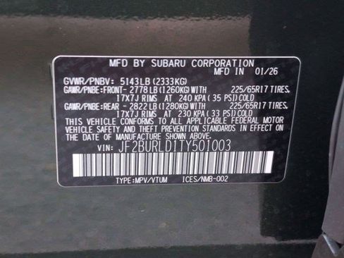 Used 2026 Subaru Outback Wilderness AWD/4WD image 18
