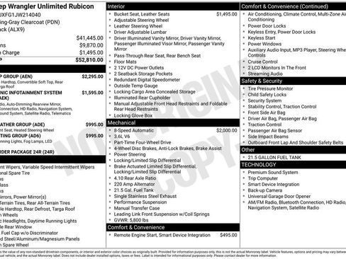 Used 2018 Jeep Wrangler Unlimited Rubicon w/ Dual Top Group image 6