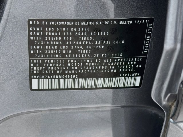 Used 2022 Volkswagen Tiguan SE R-Line FWD image 26