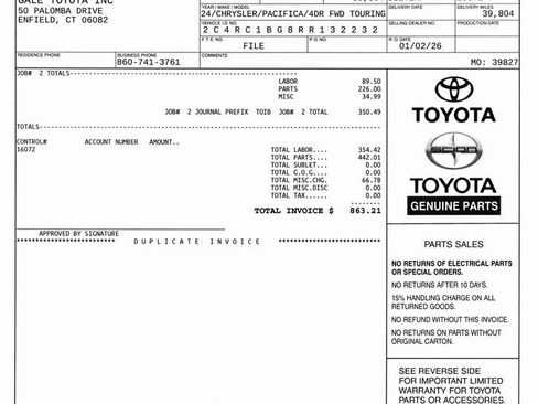 Used 2024 Chrysler Pacifica Touring-L image 13