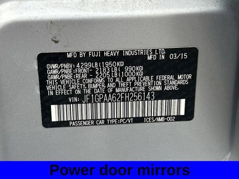 Used 2015 Subaru Impreza 2.0i AWD/4WD image 15