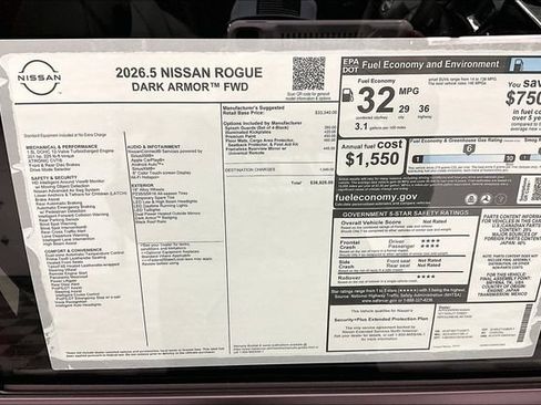 New 2026 Nissan Rogue Dark Armor FWD image 40