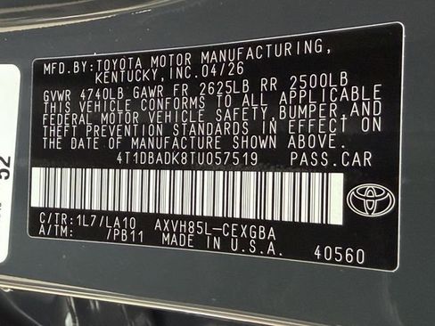 New 2026 Toyota Camry XLE AWD/4WD image 29