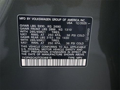 New 2026 Volkswagen Atlas SEL Premium R-Line image 20