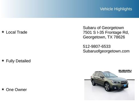 Used 2018 Subaru Outback 2.5i Limited image 9