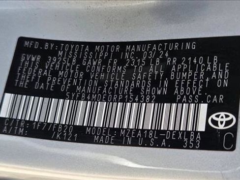 Certified 2024 Toyota Corolla LE FWD image 22