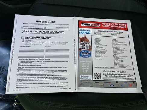 Certified 2021 Jeep Wrangler Sport image 16