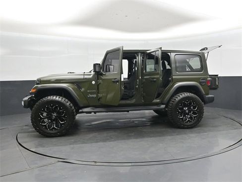Used 2021 Jeep Wrangler Unlimited Sahara w/ Uconnect 4C Nav & Sound Group image 49