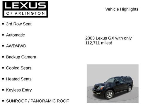 Used 2003 Lexus GX 470 AWD/4WD image 7
