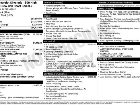 New 2026 Chevrolet Silverado 1500 High Country w/ High Country Premium Package AWD/4WD image 2