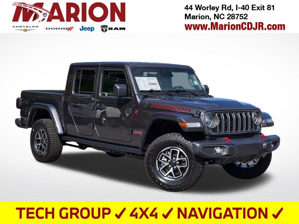 New 2026 Jeep Gladiator Rubicon w/ Technology Group AWD/4WD 360° Tour