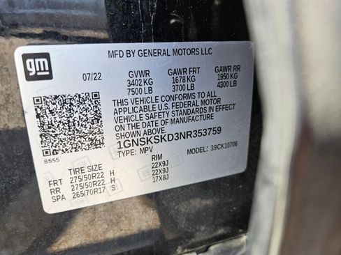 Used 2022 Chevrolet Tahoe Premier AWD/4WD image 33