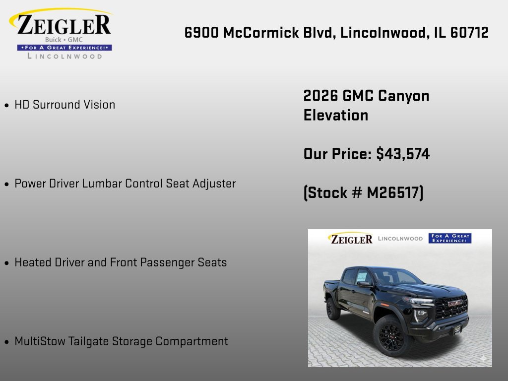 New 2026 GMC Canyon Elevation w/ Convenience Package AWD/4WD image 36