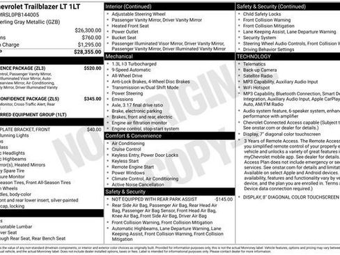 Used 2023 Chevrolet TrailBlazer LT w/ Convenience Package AWD/4WD image 3