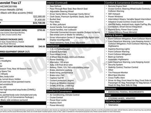 Used 2024 Chevrolet Trax LT w/ Driver Confidence Package image 24