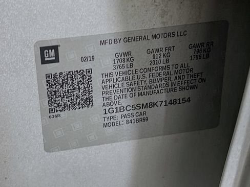 Used 2019 Chevrolet Cruze LS w/ LS Convenience Package FWD image 15