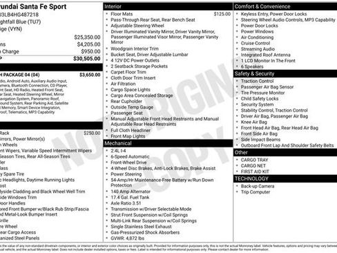 Used 2017 Hyundai Santa Fe Sport w/ 2.4L Tech Package 04 FWD image 5