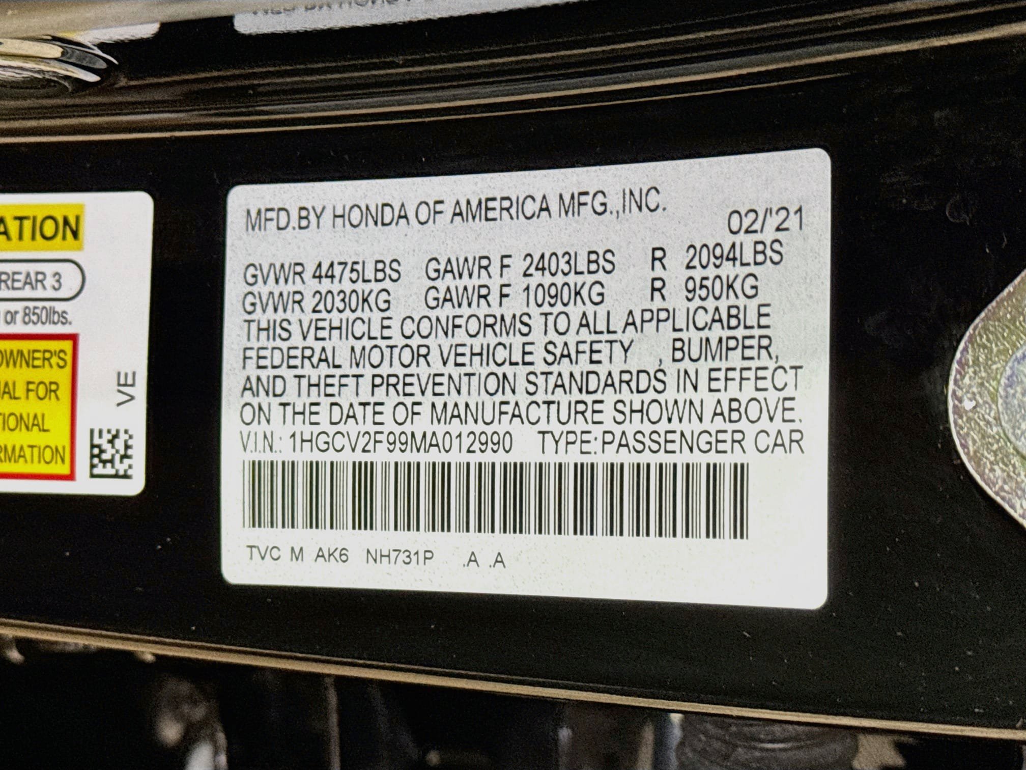 Used 2021 Honda Accord Touring image 32