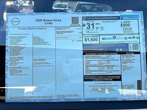 New 2026 Nissan Kicks S image 19