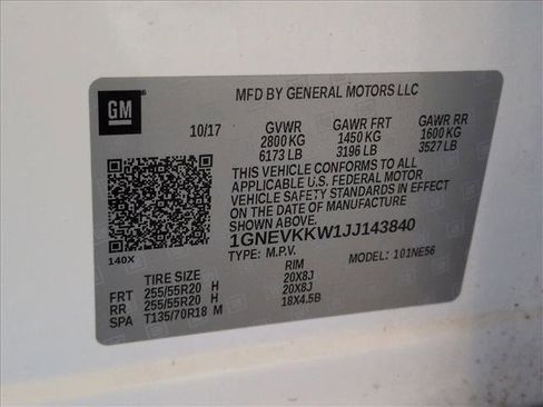 Used 2018 Chevrolet Traverse High Country image 29